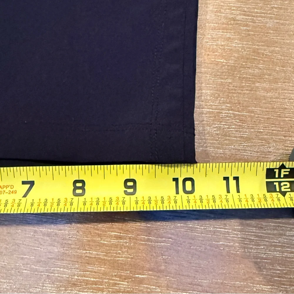 Lands End Womens Athleisure Pants High Rise Wide Leg Full Length Blk Pockets 1X‎ - Picture 10 of 12